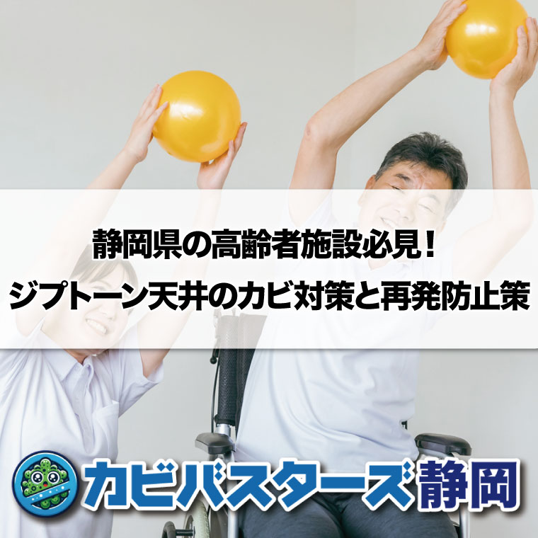 静岡県の高齢者施設必見！ジプトーン天井のカビ対策と再発防止策はカビバスターズ静岡