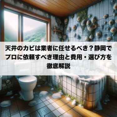 天井のカビは業者に任せるべき？静岡でプロに依頼すべき理由と費用・選び方を徹底解説
