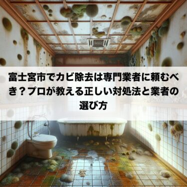 富士宮市でカビ除去は専門業者に頼むべき？プロが教える正しい対処法と業者の選び方