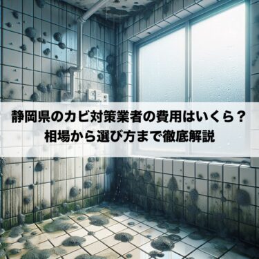 静岡県のカビ対策業者の費用はいくら？相場から選び方まで徹底解説