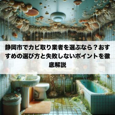 静岡市でカビ取り業者を選ぶなら？おすすめの選び方と失敗しないポイントを徹底解説