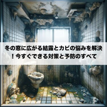 冬の窓に広がる結露とカビの悩みを解決！今すぐできる対策と予防のすべて
