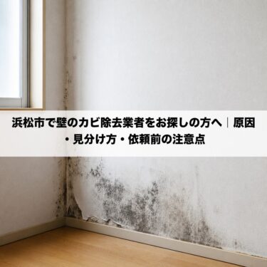 浜松市で壁のカビ除去業者をお探しの方へ｜原因・見分け方・依頼前の注意点