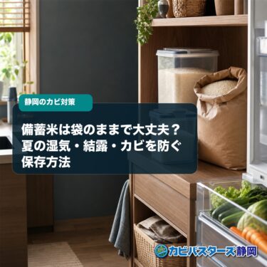 備蓄米は袋のままで大丈夫？夏の湿気・結露・カビを防ぐ保存方法