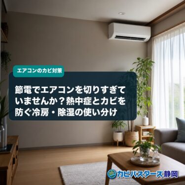 節電でエアコンを切りすぎていませんか？熱中症とカビを防ぐ冷房・除湿の使い分け