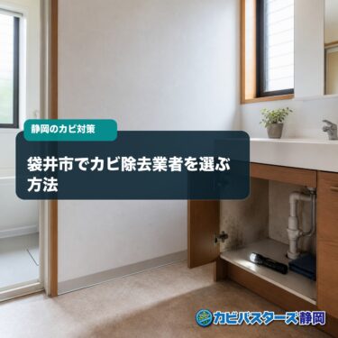 袋井市でカビ除去業者を選ぶ方法｜洗面所・収納の漏水と施工範囲