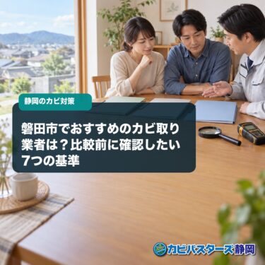 磐田市でおすすめのカビ取り業者は？比較前に確認したい7つの基準